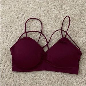 Maroon bralette